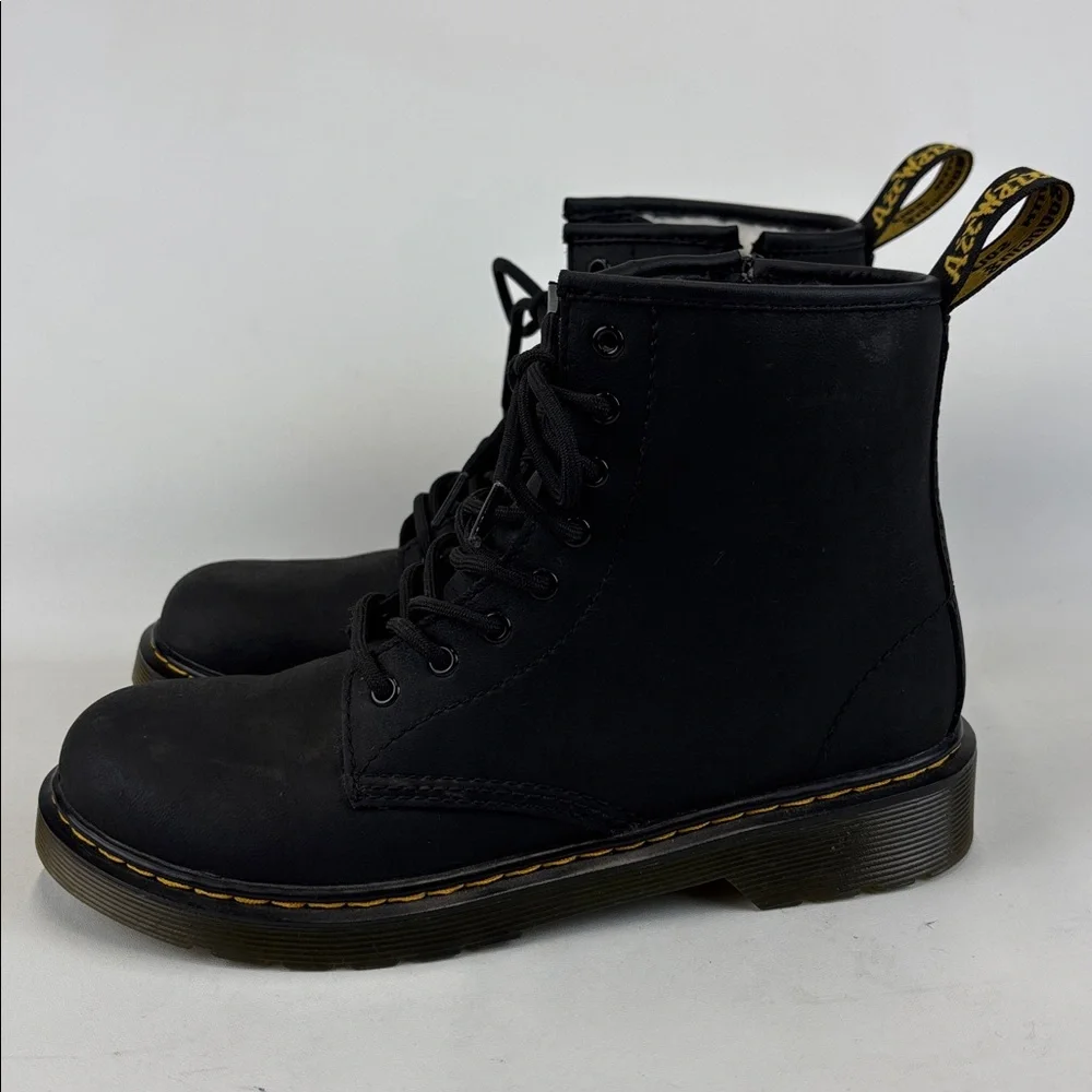 DR MARTENS Junior 1460 Serena Faux Fur Lined Leather Boots Size US 4